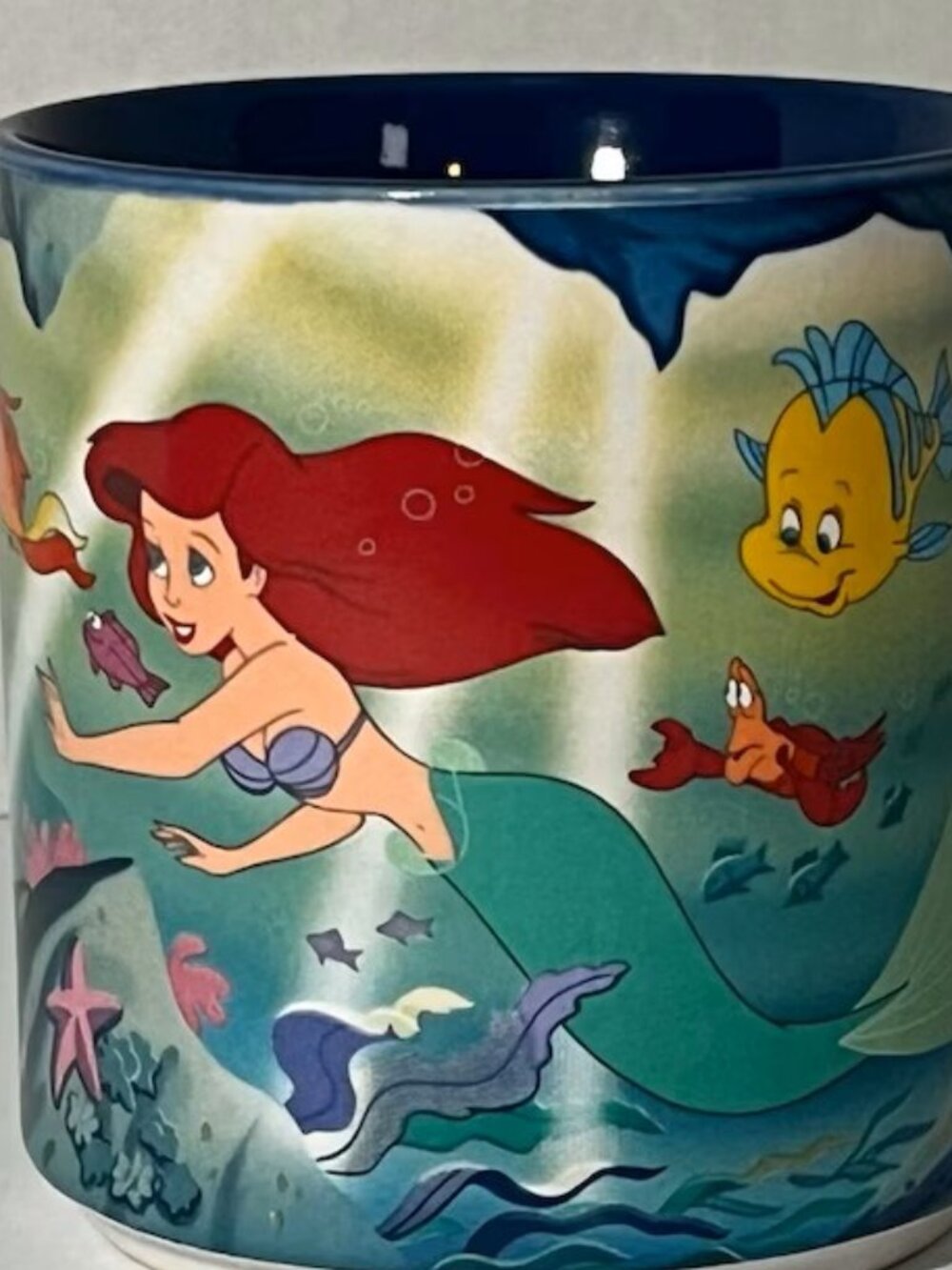 Rare Disney Vintage The Little Mermaid 1990’s Mug - Picture 2 of 4